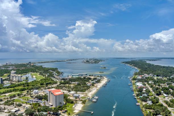 istock Aerial view of the beach at Perdido Key 2164488085