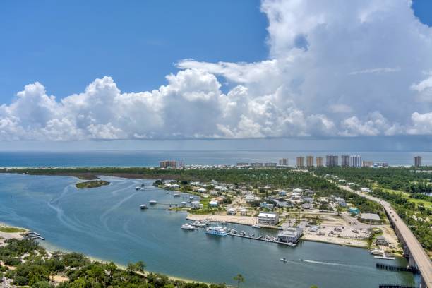 istock Aerial view of the beach at Perdido Key 2164488604