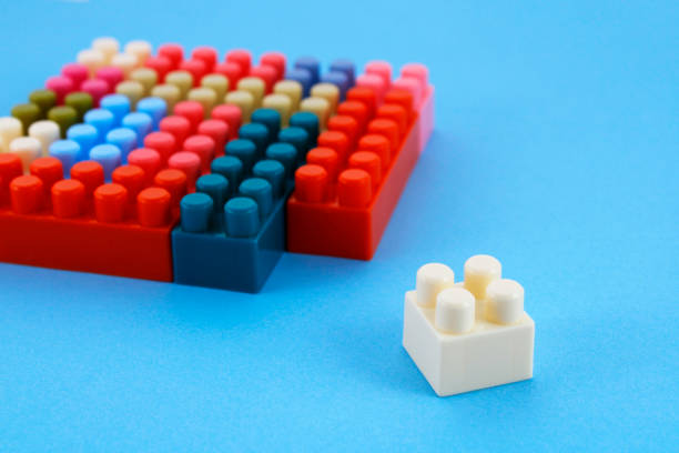 Puzzle block separating from concentration area with other blocks