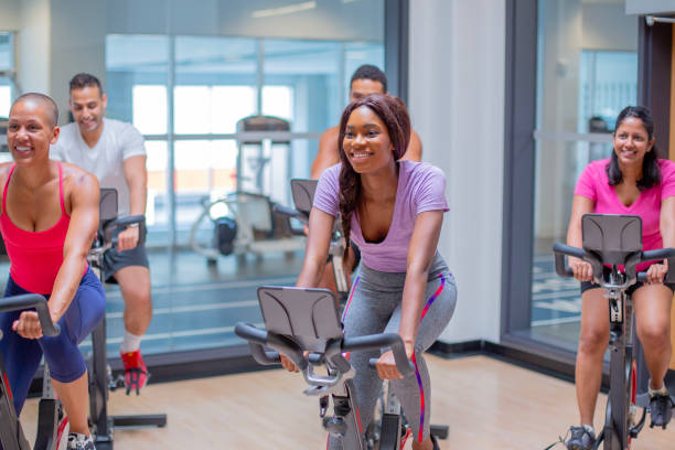 istock Cycling Fitness Class 2164501162