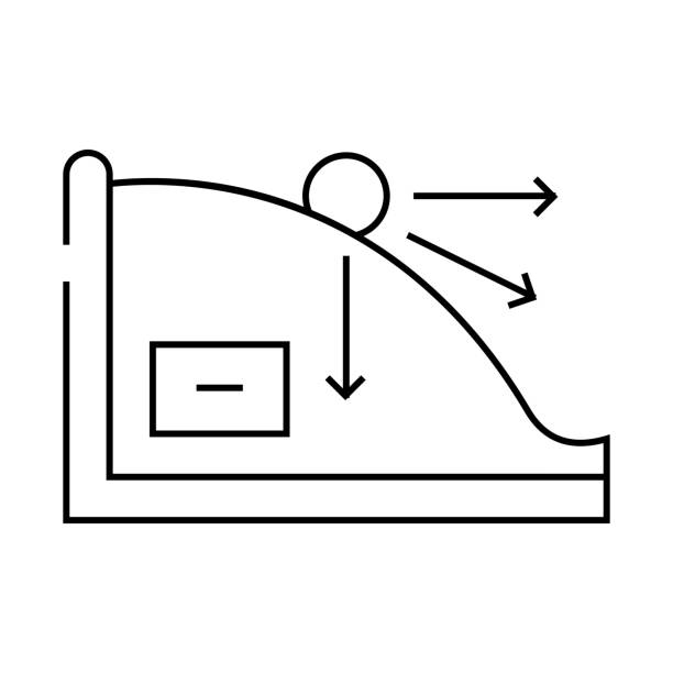 kinematics theory mechanical engineer line icon vector illustration kinematics theory mechanical engineer line icon vector. kinematics theory mechanical engineer sign. isolated contour symbol black illustration kinematics stock illustrations