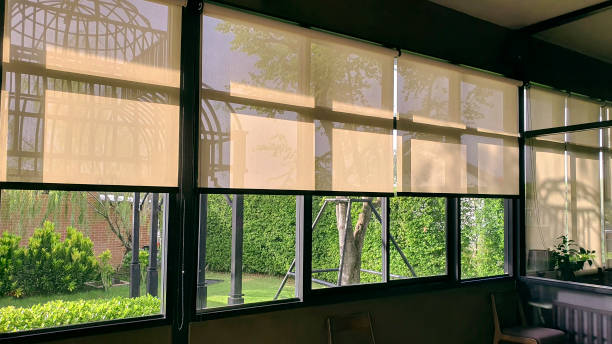 istock Window interior design with green plant outside 2164510751