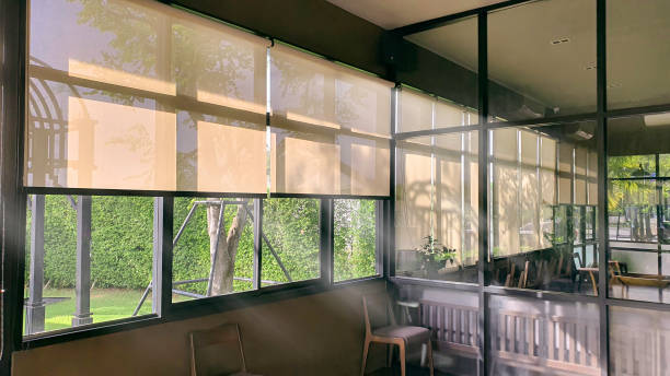 istock Window interior design with green plant outside 2164510765