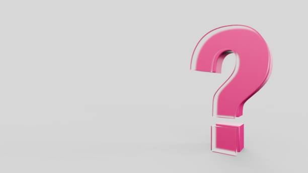 istock Right Aligned Pink Question Mark Symbol, FAQ, Q&A 2164514509