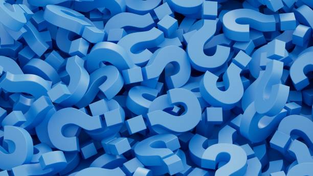 istock Blue Question Mark Symbols, FAQ, Q&A 2164514605