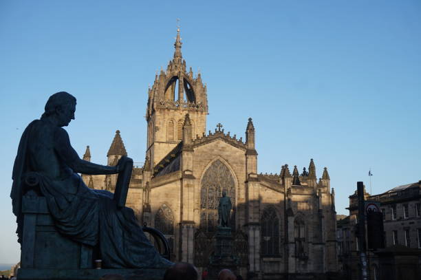 istock St Giles Cathedral and David Hume Statue 2164522919