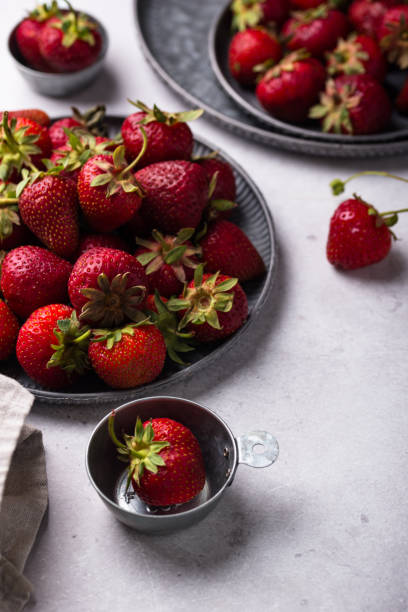 istock Fresh ripe sweet strawberry on table 2164524191