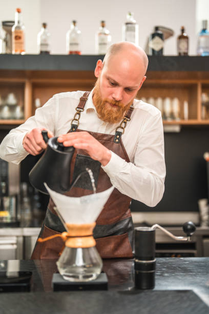 istock Barista's Pour Over for Tantalizing Drip Coffee 2164526458