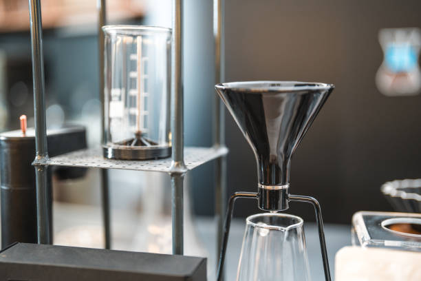 istock Essential Barista Tools at the Bar Counter 2164526459