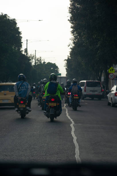 istock Motorcyclists in the city 2164540341
