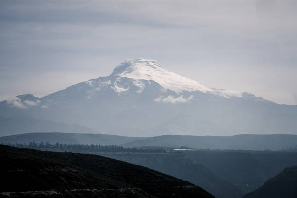 Snowy peaks of Mount Elbrus.