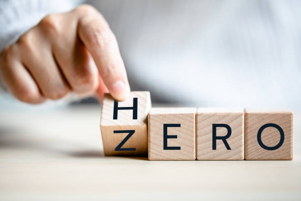 istock Women hand flipping cube wooden with text Hero and Zero, up skill from zero to hero, self development and change from loser become to winner concept. 2164548057