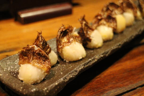 istock Japanese cuisine : Fried small taro plate in Kyoto, Japan 2164556016