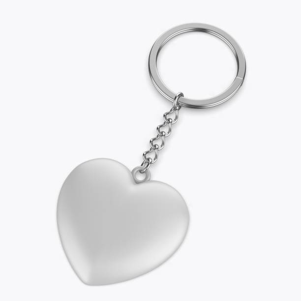 istock Heart shape key chain blank template for promotional design. 2164564178