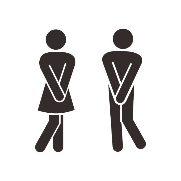 istock Man and Women Icon Infographic  Sign 2164564571
