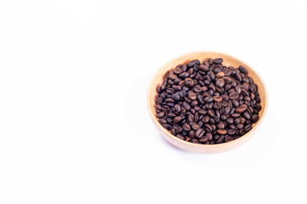 Roasted coffee beans background