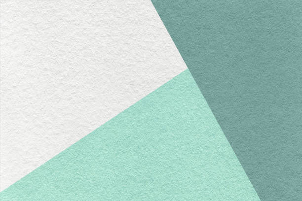 istock Texture craft white, cyan and mint paper background, macro. Structure vintage abstract teal cardboard 2164569231