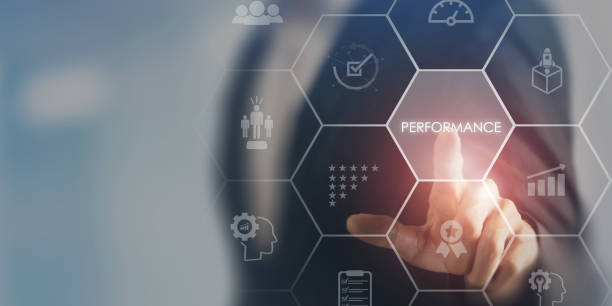 istock Business performance management concept. Manager tracking, managing key performance indicators (KPIs) in order to achieve strategic goals. Optimizing operations, increase efficiency, drive growth. 2164574679