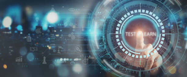 istock Test and learn culture concept.  A futuristic interface with a Test and Learn message. Business strategy that encourages constant experimentation and adaptation to drive growth and success. 2164574680