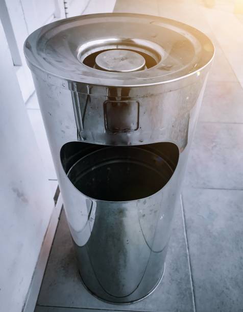 istock Stainless bin,Trash in coffee shops,Trash bin in a hospital, cleaning concept 2164579997