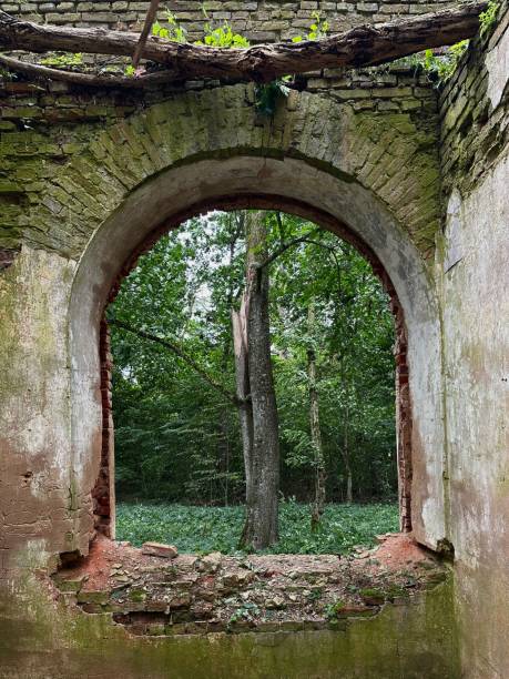 istock Window in an old abandoned building 2164584881