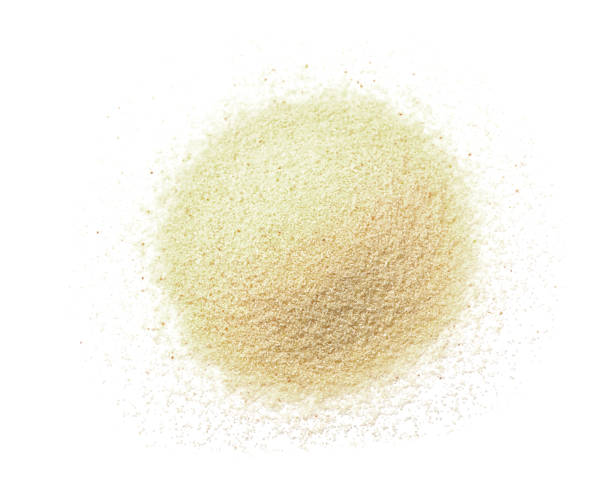 Pile of semolina flour