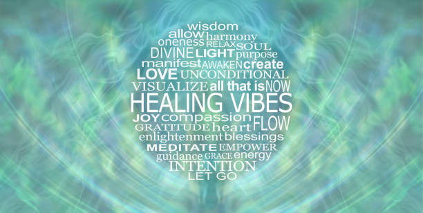 istock Healing Vibes Word Cloud Wall Art 2164587700