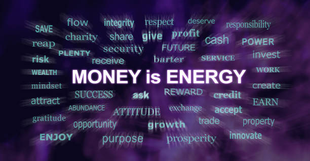 istock Money IS energy blue purple Word Cloud 2164587748