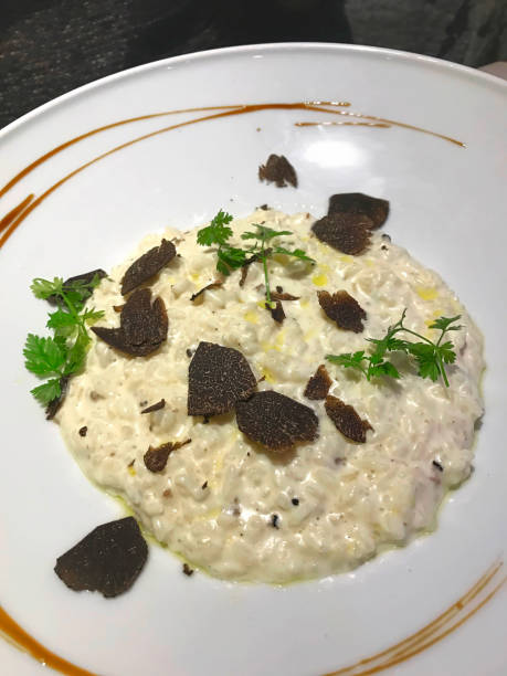 istock Risotto with black truffle. 2164599235