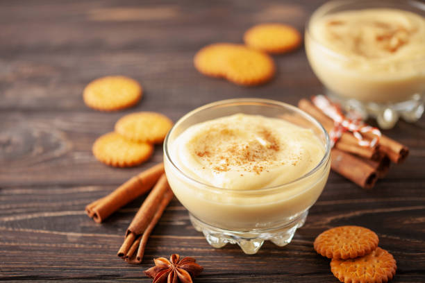 istock Natilla, Classic Spanish or Latin Custard Dessert. It is made with eggs, milk, sugar, cinnamon, and vanilla. 2164600201