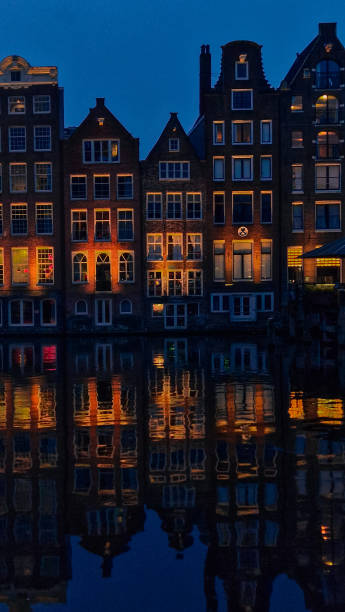 istock Water canals in the Amsterdam, Netherlands 2164600406