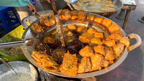 istock Deep fried snack  frying in hot oil. 2164602367