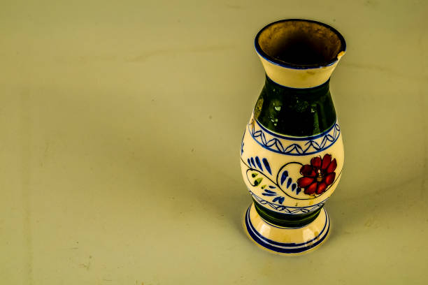 Hungarian traditional old colorfully painted ceramics