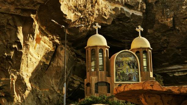 church inside the cave in Egypt, Cairo
