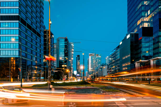 istock Warsaw at Dusk 2164614425