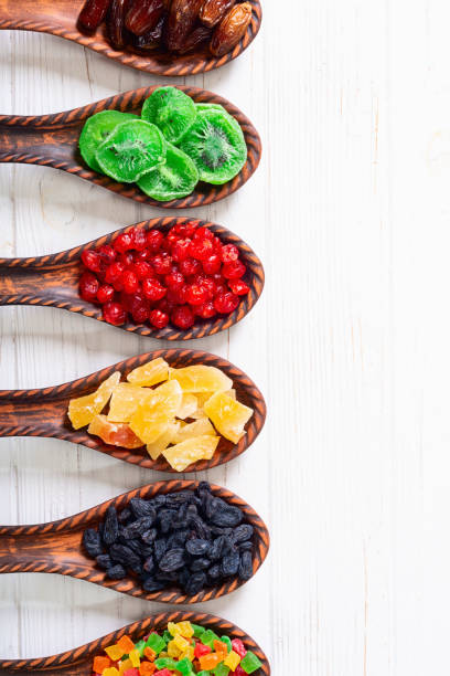 istock Group of dried and candied fruit in bowl 2164621209
