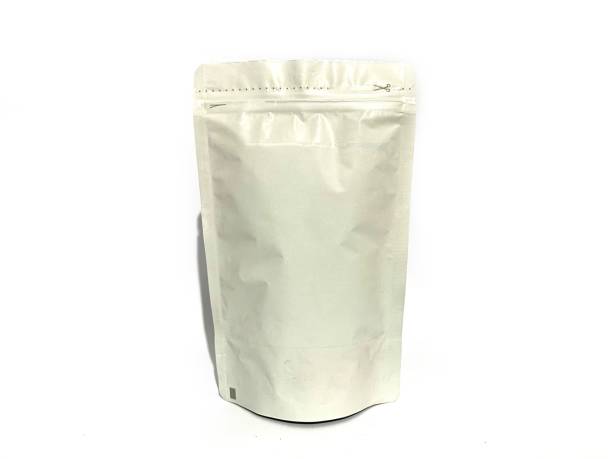 istock Aluminum foil standing pouch isolated on white background 2164625026