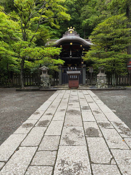 Kamakura, Japan- 14 May, 2024: Shirahata Shrine in Kamakura, Japan. Shirahata Jinja is a sub shrine of the Hachiman Shrine .
