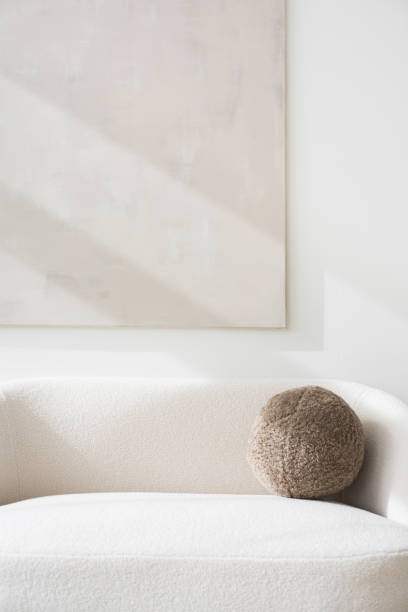 istock Element of modern interior design. Sofa with pillow in a living room 2164629636
