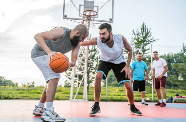 istock Basketball game with friends 2164630793