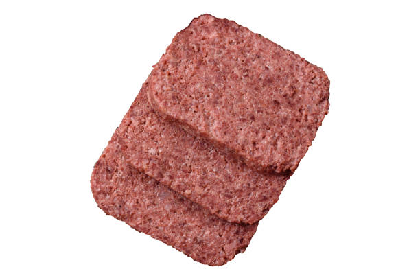 istock Delicious canned pink ham with salt, spices and herbs 2164630996