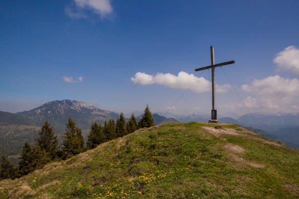 Hirschhornlkopf mountain tour in  Bavaria, Germany in summertime