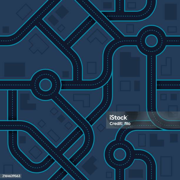 Road Backround Pattern Seamless Tileable Road Driving City Street Urban Background Pattern ...