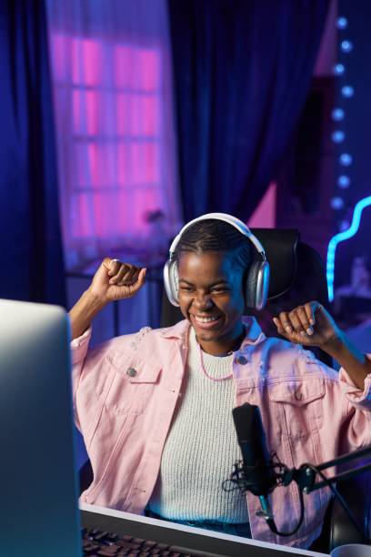 istock Excited Girl Gamer 2164640237