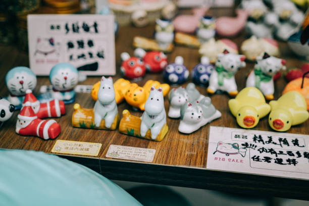 istock Street market with souvenirs 2164645577