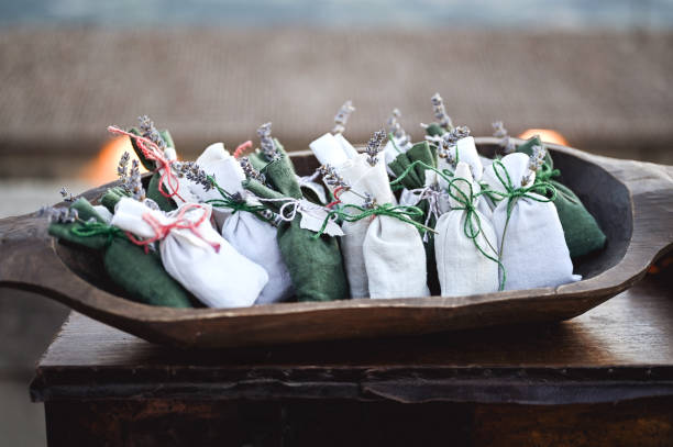 Small gifts on market stall.