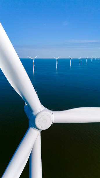 istock Sustainable Wind Power Generation at Sea in the Netherlands 2164651471