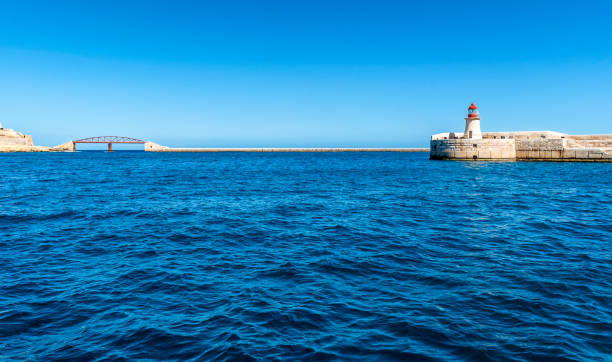 Breakwater Lighthouses at Valletta - Malta