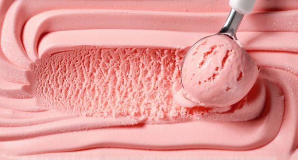 istock close up of pink ice cream 2164654434