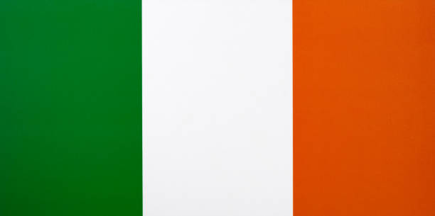 Close up of Irish flag.